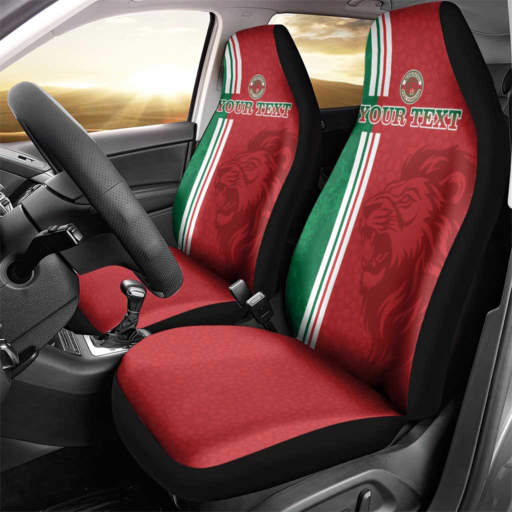 Custom Morocco Football Car Seat Cover Go Atlas Lions - Wonder Print Shop