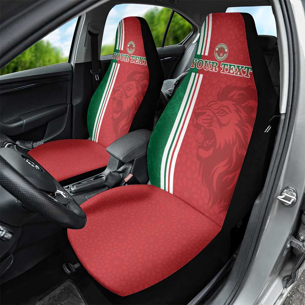 Custom Morocco Football Car Seat Cover Go Atlas Lions - Wonder Print Shop