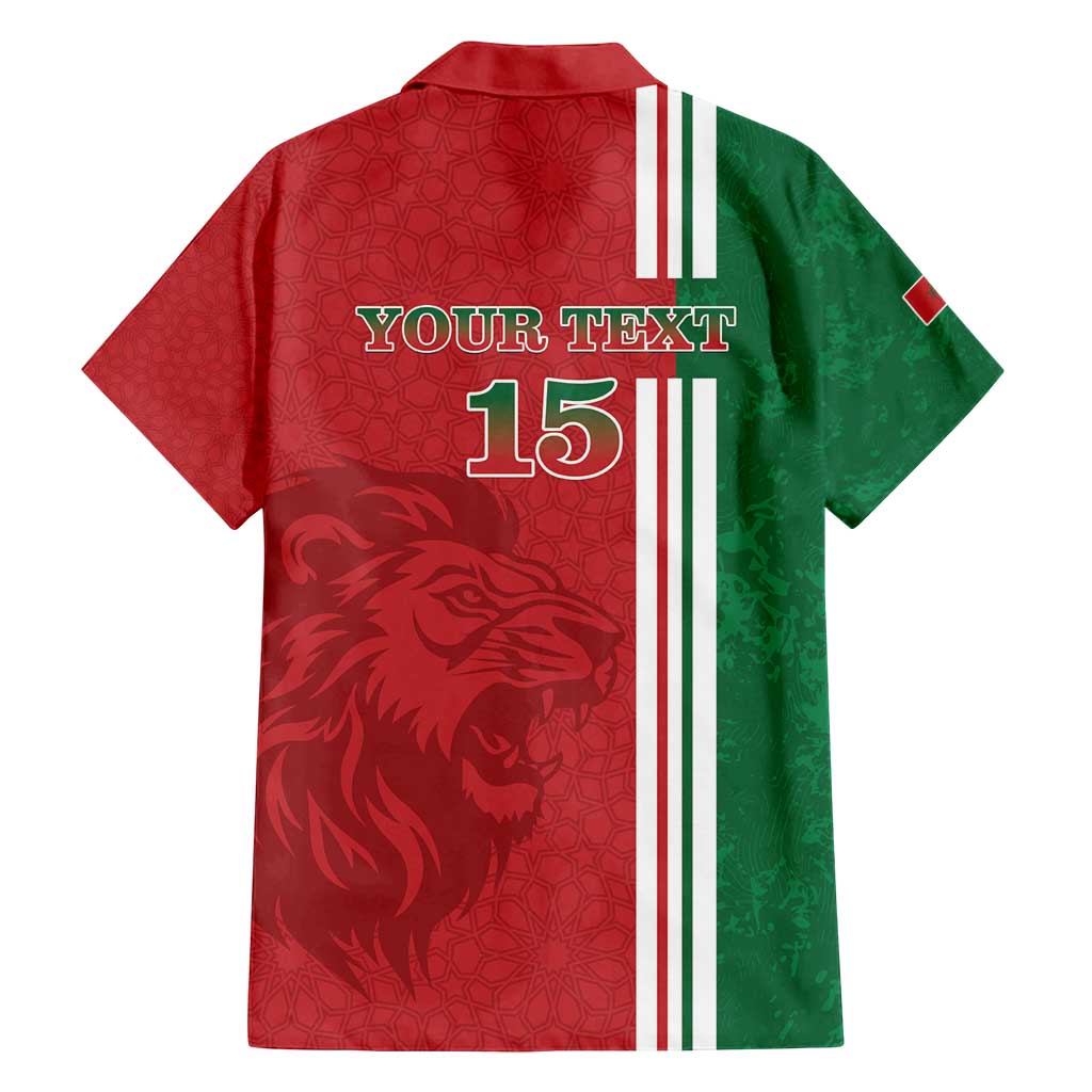 Custom Morocco Football Family Matching Puletasi and Hawaiian Shirt Go Atlas Lions - Wonder Print Shop