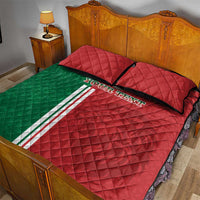 Custom Morocco Football Quilt Bed Set Go Atlas Lions - Wonder Print Shop