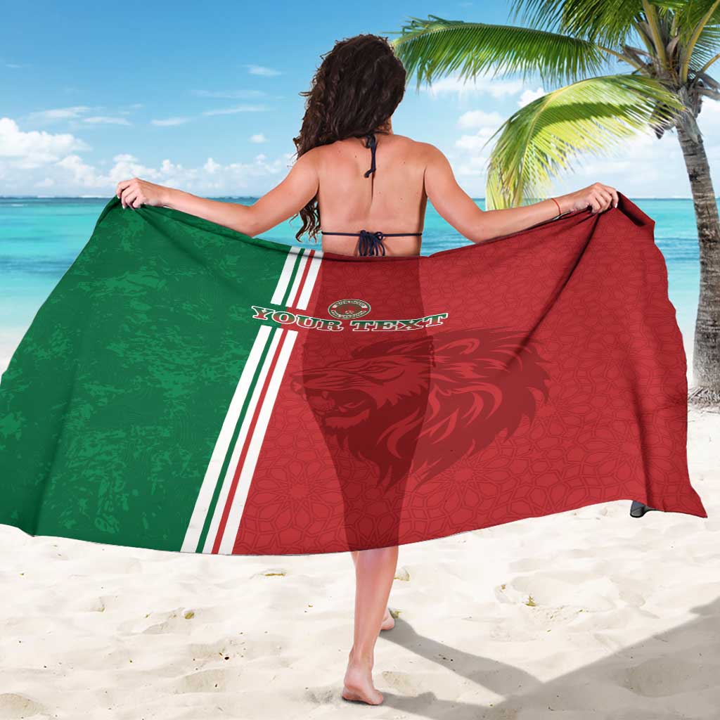 Custom Morocco Football Sarong Go Atlas Lions - Wonder Print Shop