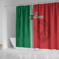 Custom Morocco Football Shower Curtain Go Atlas Lions