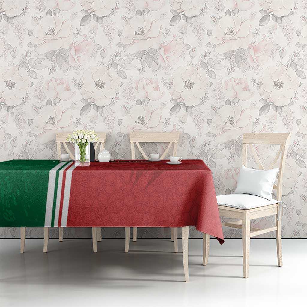 Custom Morocco Football Tablecloth Go Atlas Lions - Wonder Print Shop