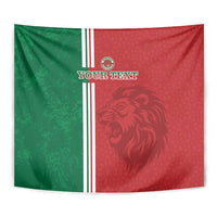 Custom Morocco Football Tapestry Go Atlas Lions - Wonder Print Shop