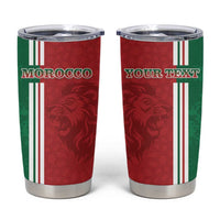 Custom Morocco Football Tumbler Cup Go Atlas Lions - Wonder Print Shop