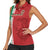 Custom Morocco Football Women Sleeveless Polo Shirt Go Atlas Lions - Wonder Print Shop
