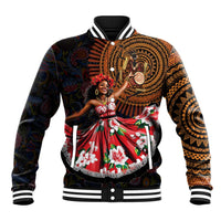 Sega Traditional Dance Baseball Jacket Paisley Mix African Pattern