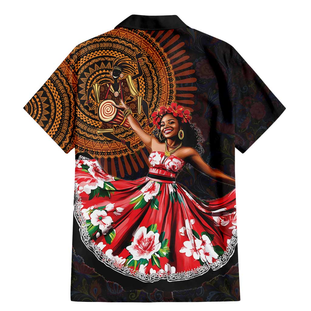 Sega Traditional Dance Family Matching Mermaid Dress and Hawaiian Shirt Paisley Mix African Pattern