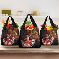 Sega Traditional Dance Grocery Bag Paisley Mix African Pattern