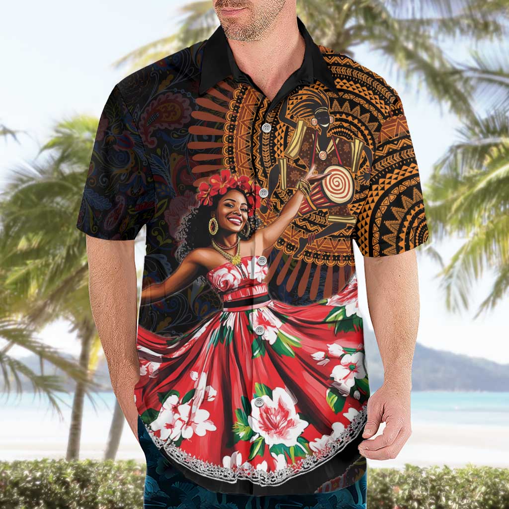 Sega Traditional Dance Hawaiian Shirt Paisley Mix African Pattern