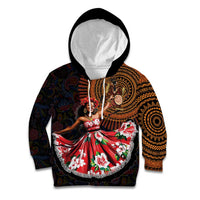 Sega Traditional Dance Kid Hoodie Paisley Mix African Pattern