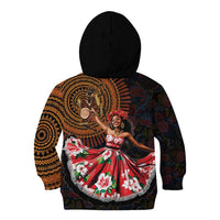 Sega Traditional Dance Kid Hoodie Paisley Mix African Pattern