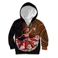 Sega Traditional Dance Kid Hoodie Paisley Mix African Pattern