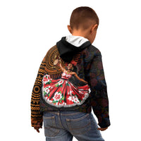 Sega Traditional Dance Kid Hoodie Paisley Mix African Pattern