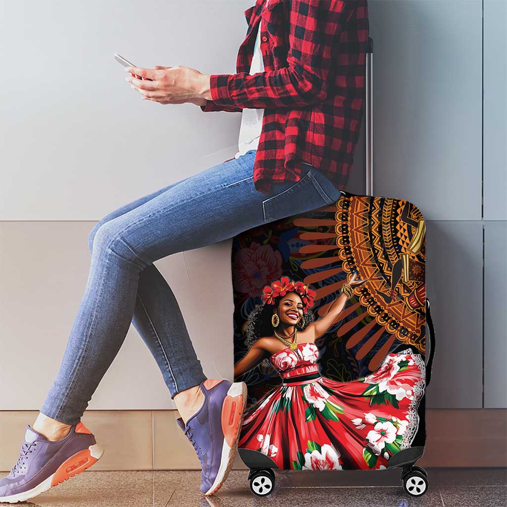 Sega Traditional Dance Luggage Cover Paisley Mix African Pattern