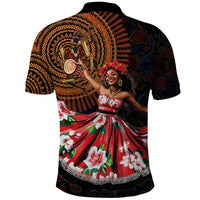 Sega Traditional Dance Polo Shirt Paisley Mix African Pattern
