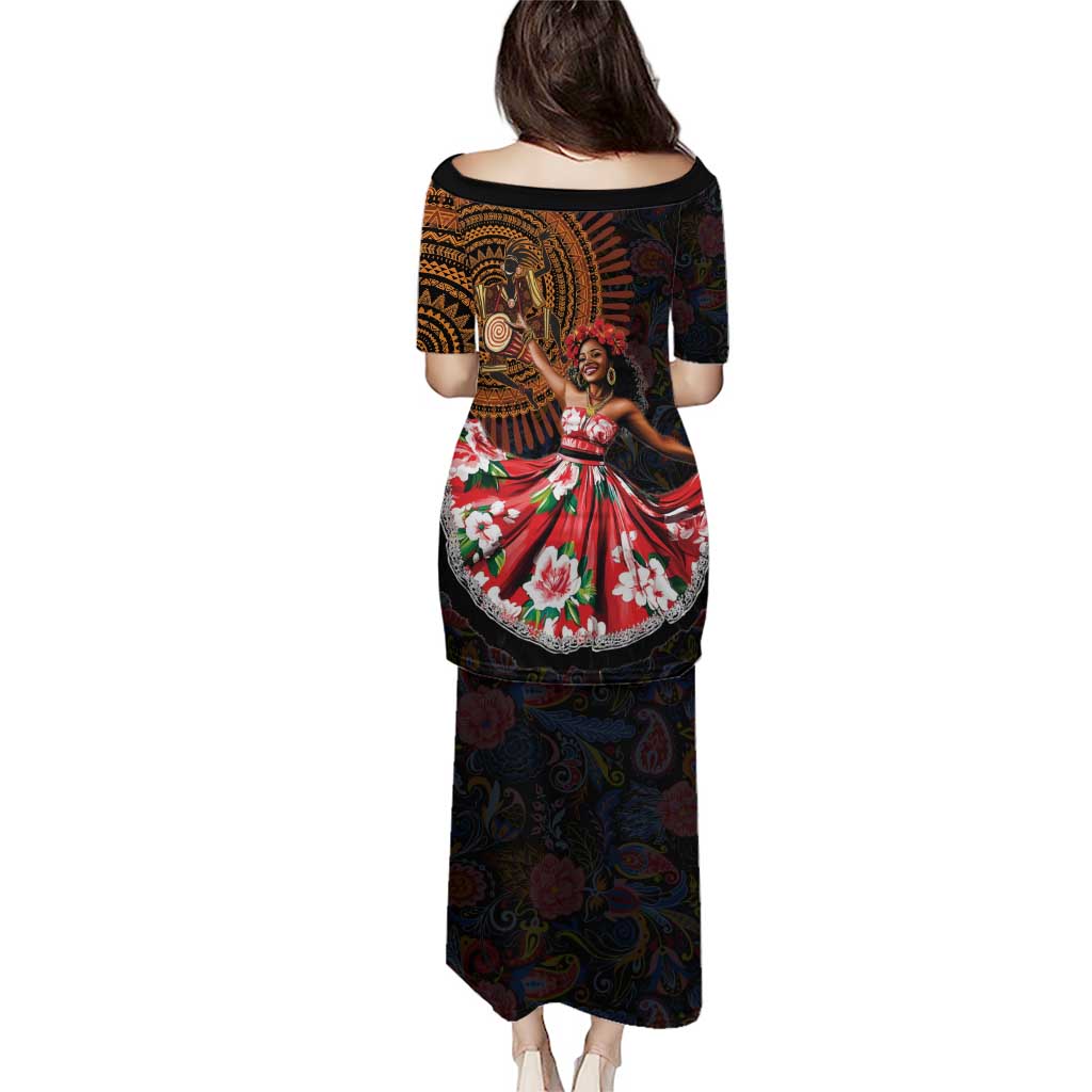 Sega Traditional Dance Puletasi Paisley Mix African Pattern - Wonder Print Shop