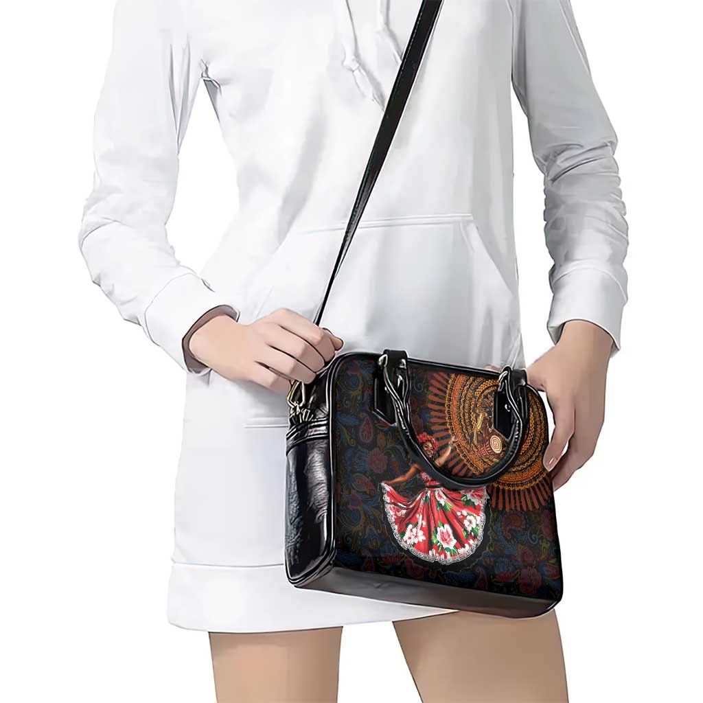 Sega Traditional Dance Shoulder Handbag Paisley Mix African Pattern - Wonder Print Shop