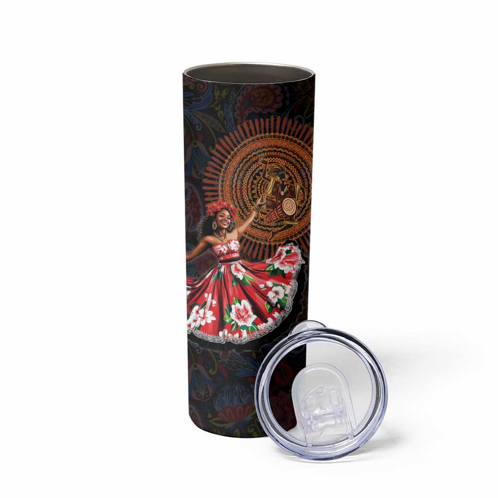 Sega Traditional Dance Skinny Tumbler Paisley Mix African Pattern - Wonder Print Shop