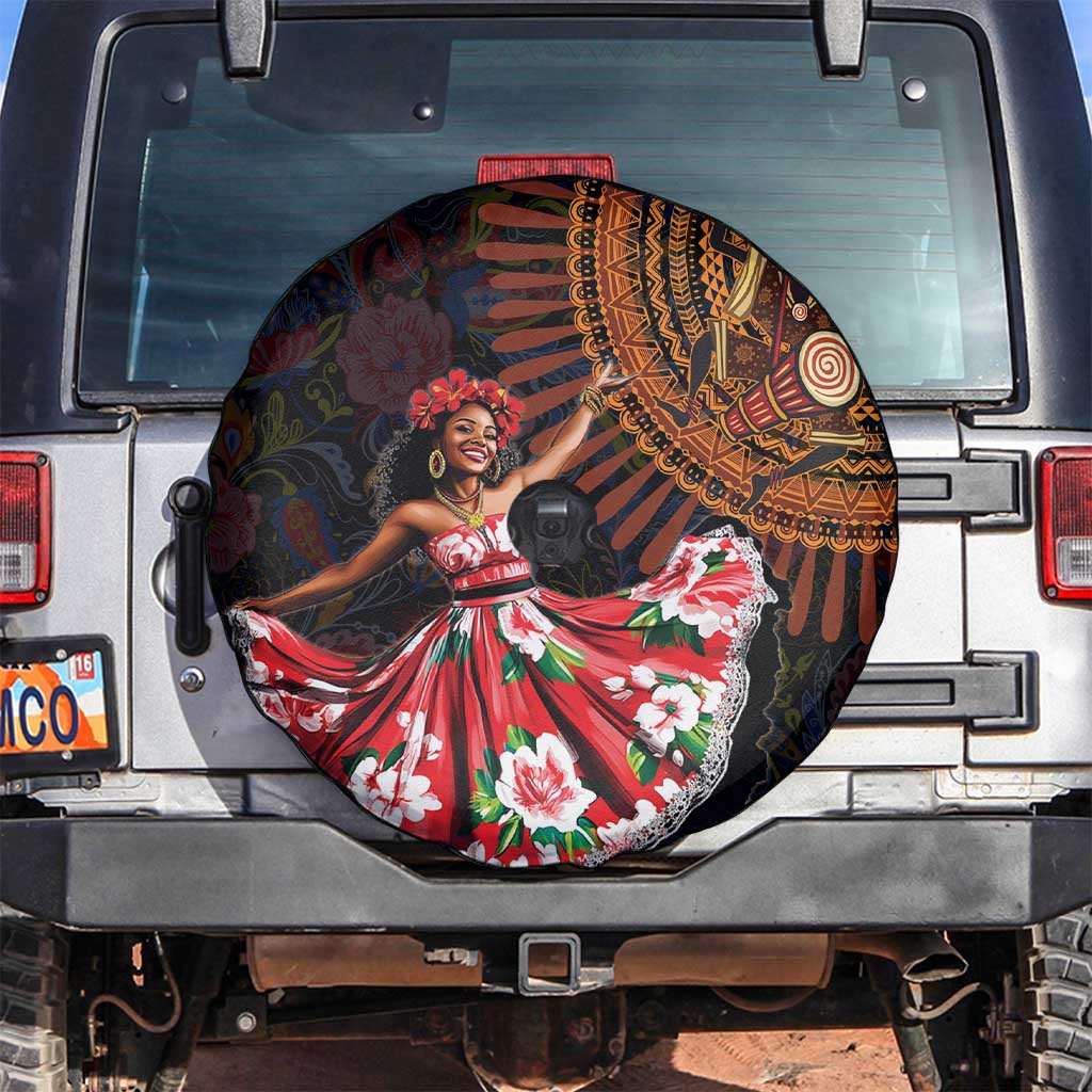 Sega Traditional Dance Spare Tire Cover Paisley Mix African Pattern - Wonder Print Shop