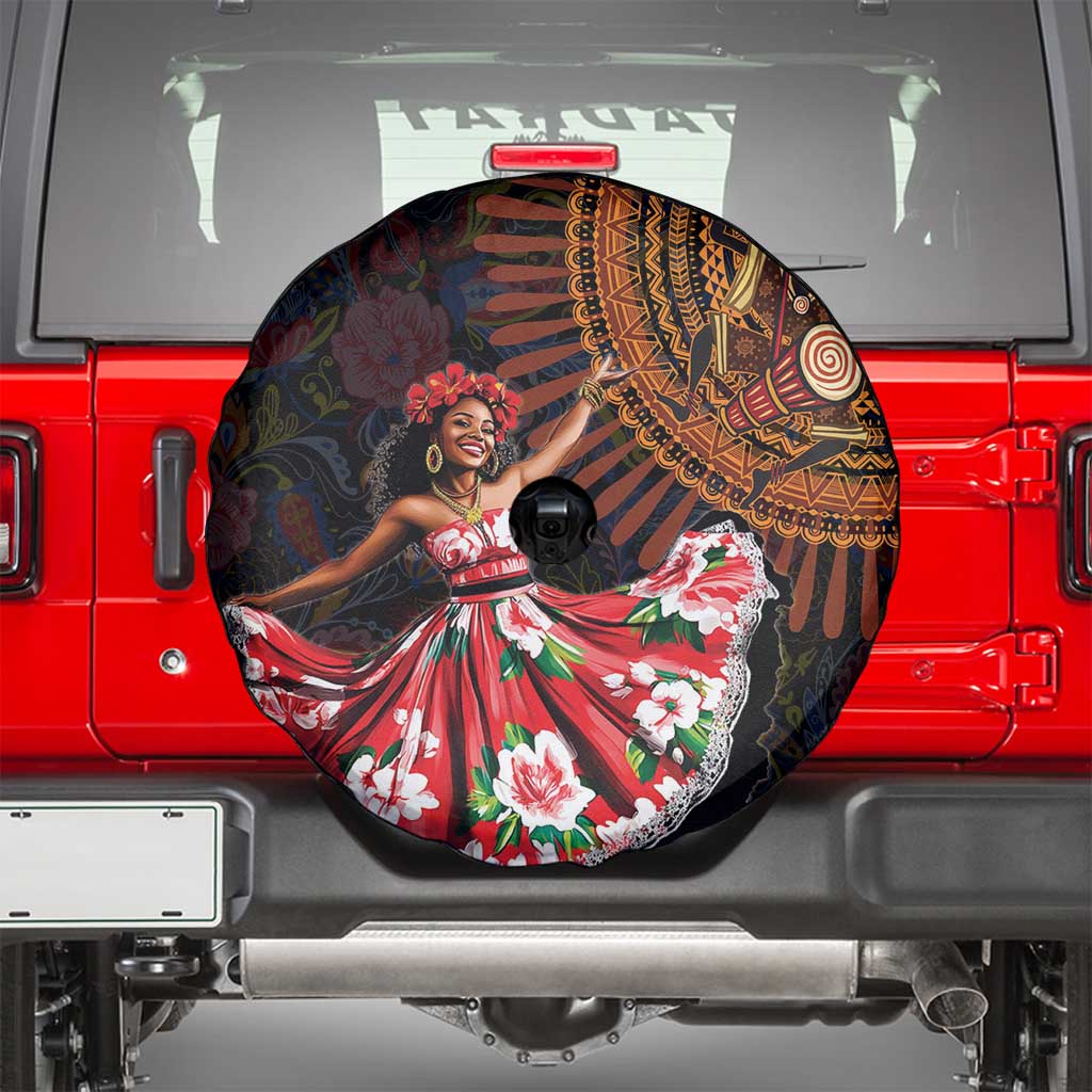 Sega Traditional Dance Spare Tire Cover Paisley Mix African Pattern - Wonder Print Shop