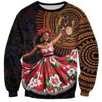 Sega Traditional Dance Sweatshirt Paisley Mix African Pattern - Wonder Print Shop