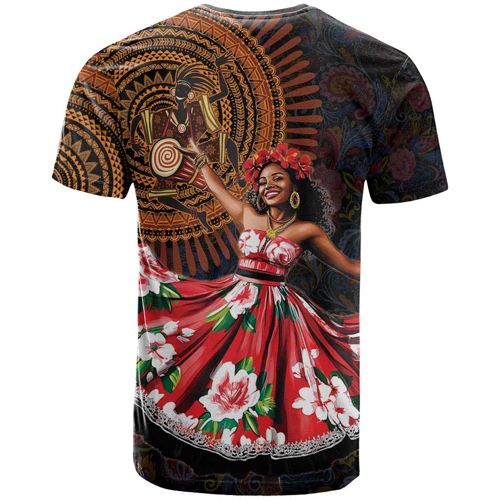 Sega Traditional Dance T Shirt Paisley Mix African Pattern - Wonder Print Shop