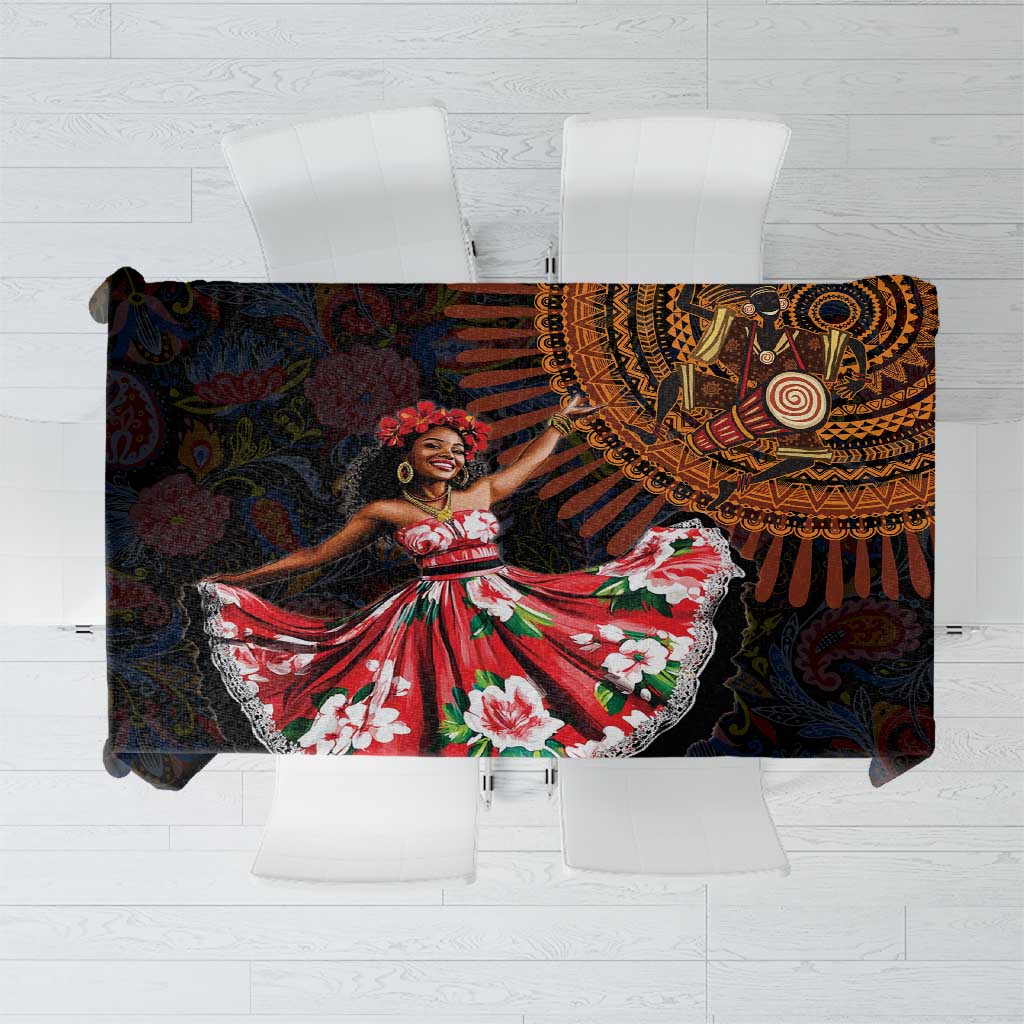 Sega Traditional Dance Tablecloth Paisley Mix African Pattern - Wonder Print Shop
