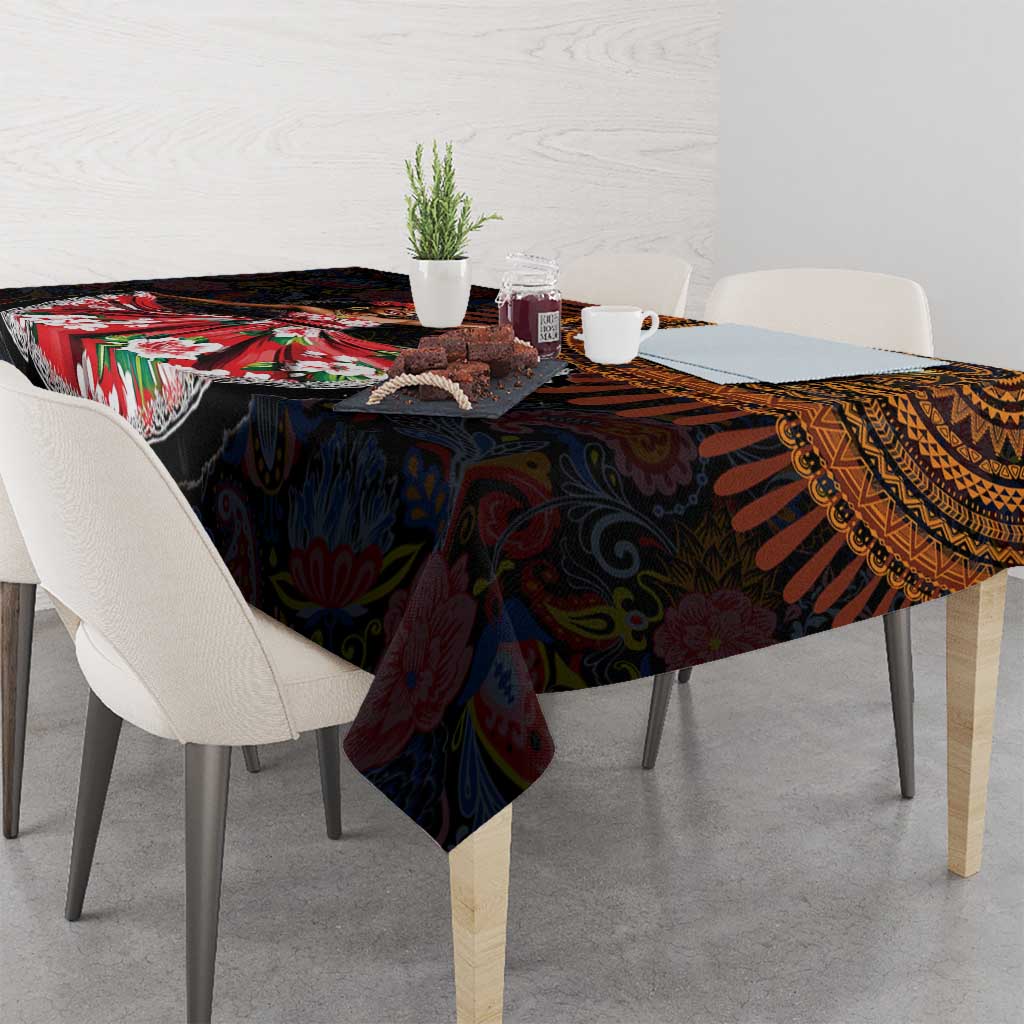 Sega Traditional Dance Tablecloth Paisley Mix African Pattern - Wonder Print Shop