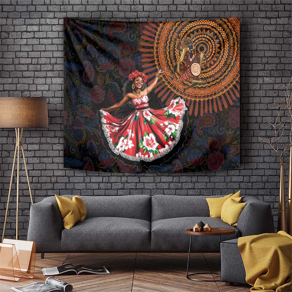 Sega Traditional Dance Tapestry Paisley Mix African Pattern - Wonder Print Shop