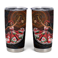 Sega Traditional Dance Tumbler Cup Paisley Mix African Pattern - Wonder Print Shop