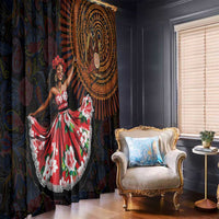 Sega Traditional Dance Window Curtain Paisley Mix African Pattern - Wonder Print Shop
