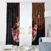 Sega Traditional Dance Window Curtain Paisley Mix African Pattern - Wonder Print Shop
