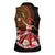 Sega Traditional Dance Women Sleeveless Polo Shirt Paisley Mix African Pattern - Wonder Print Shop