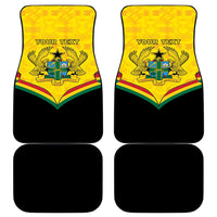 Ghana Independence Day Car Mats Coat Of Arms With Kente Pattern