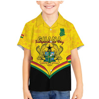 Personalised Ghana Independence Day Family Matching Mermaid Dress and Hawaiian Shirt Coat Of Arms With Kente Pattern