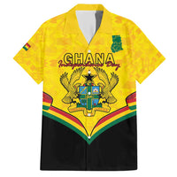Personalised Ghana Independence Day Family Matching Short Sleeve Bodycon Dress and Hawaiian Shirt Coat Of Arms With Kente Pattern