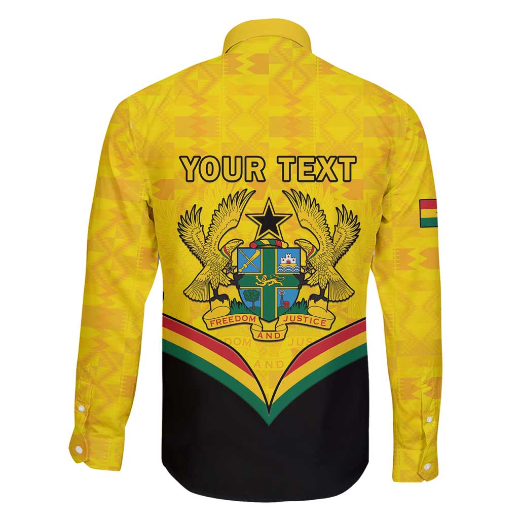 Personalised Ghana Independence Day Family Matching Summer Maxi Dress and Hawaiian Shirt Coat Of Arms With Kente Pattern