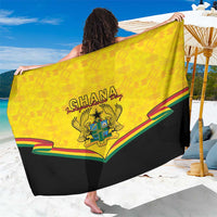 Ghana Independence Day Sarong Coat Of Arms With Kente Pattern - Wonder Print Shop