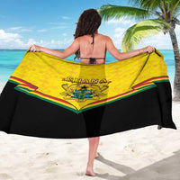Ghana Independence Day Sarong Coat Of Arms With Kente Pattern - Wonder Print Shop