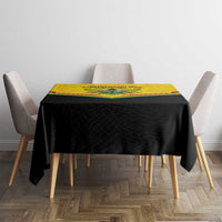 Ghana Independence Day Tablecloth Coat Of Arms With Kente Pattern - Wonder Print Shop