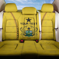 Custom Ghana Football Back Car Seat Cover Go Black Stars