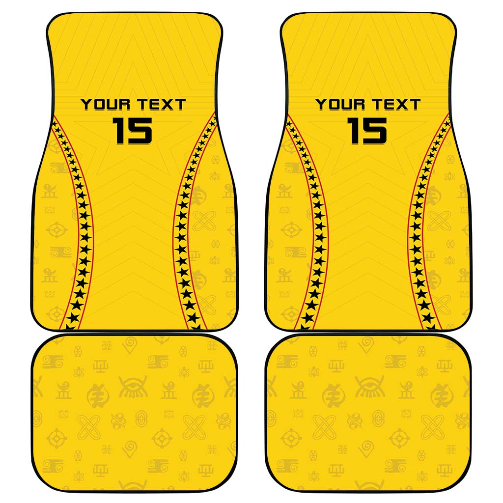Custom Ghana Football Car Mats Go Black Stars