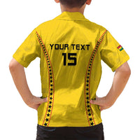 Custom Ghana Football Family Matching Long Sleeve Bodycon Dress and Hawaiian Shirt Go Black Stars