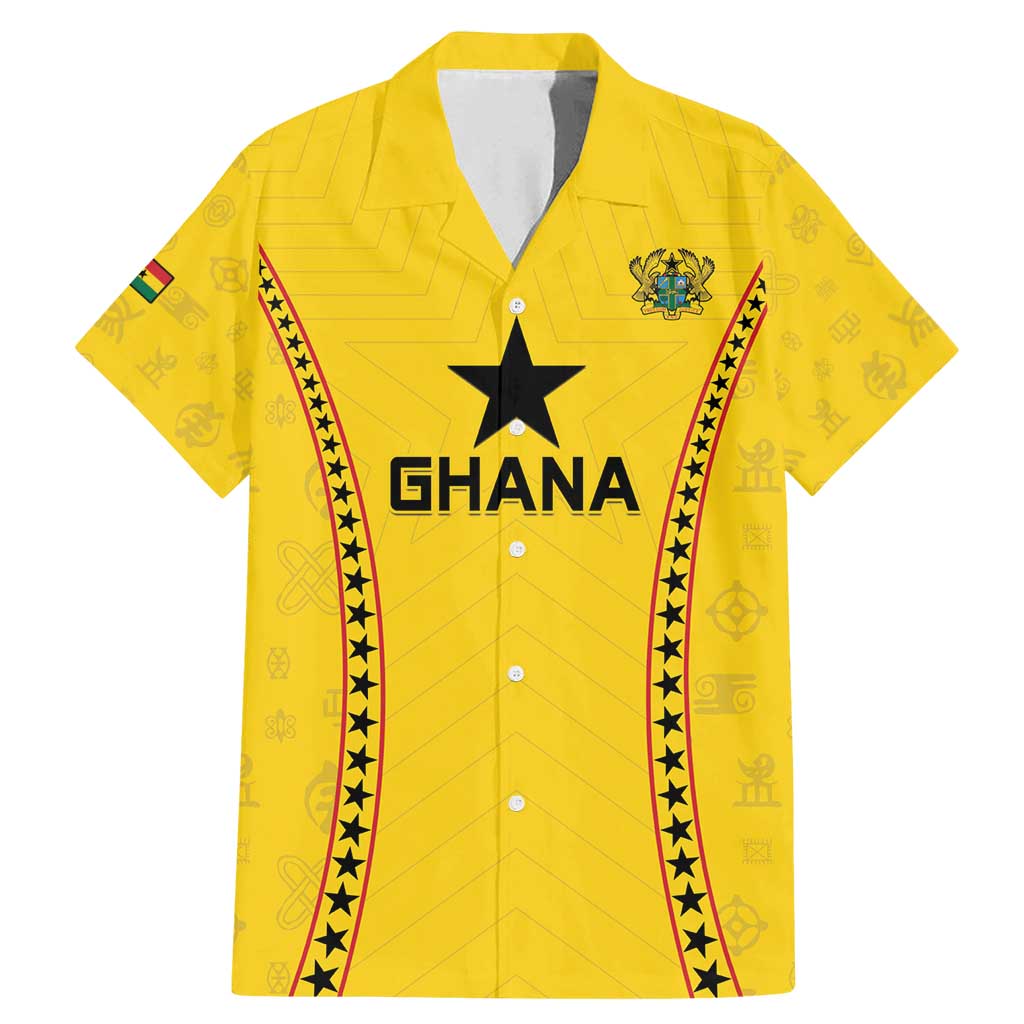 Custom Ghana Football Family Matching Mermaid Dress and Hawaiian Shirt Go Black Stars