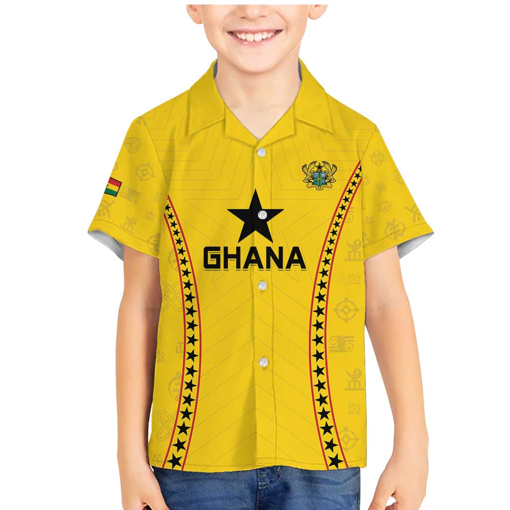 Custom Ghana Football Family Matching Mermaid Dress and Hawaiian Shirt Go Black Stars