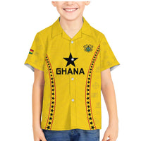 Custom Ghana Football Family Matching Mermaid Dress and Hawaiian Shirt Go Black Stars
