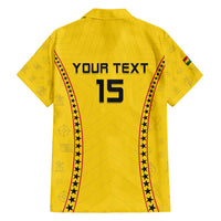 Custom Ghana Football Family Matching Puletasi and Hawaiian Shirt Go Black Stars