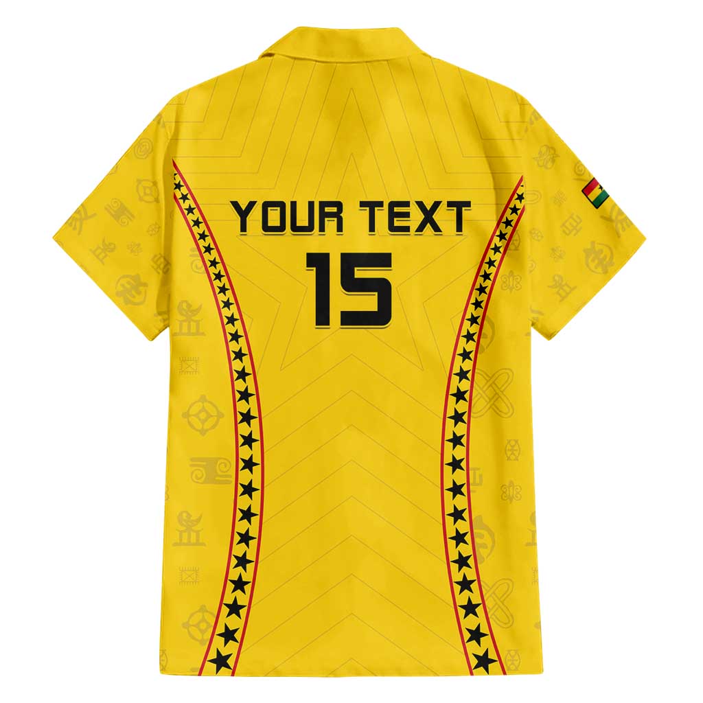 Custom Ghana Football Family Matching Short Sleeve Bodycon Dress and Hawaiian Shirt Go Black Stars