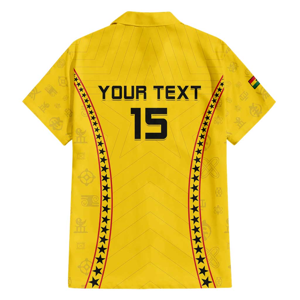 Custom Ghana Football Hawaiian Shirt Go Black Stars